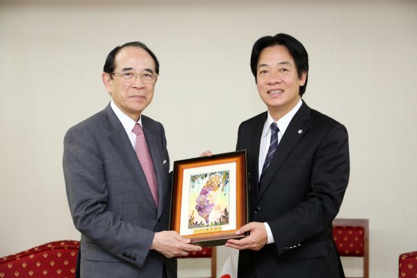 日本交流協會會長大橋光夫來訪