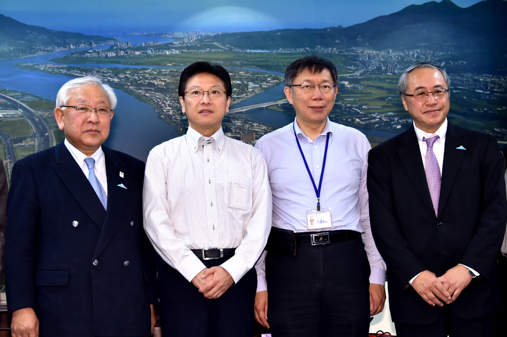 靜岡市長率團拜會臺北市長柯文哲 期許雙方擴大城市交流