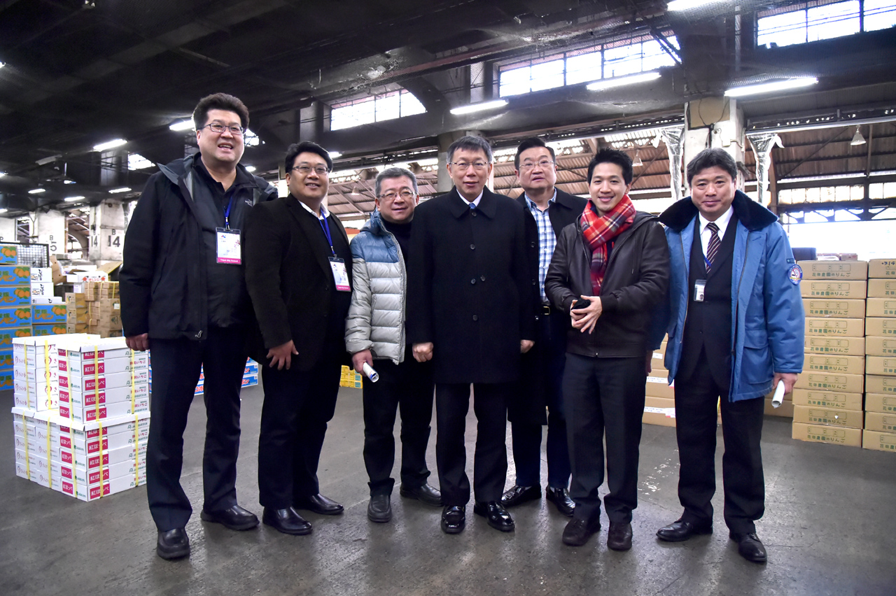 考察日本第三日行程 柯文哲：築地市場兼具觀光功能、改建後提升衛生的營運模式值得借鏡