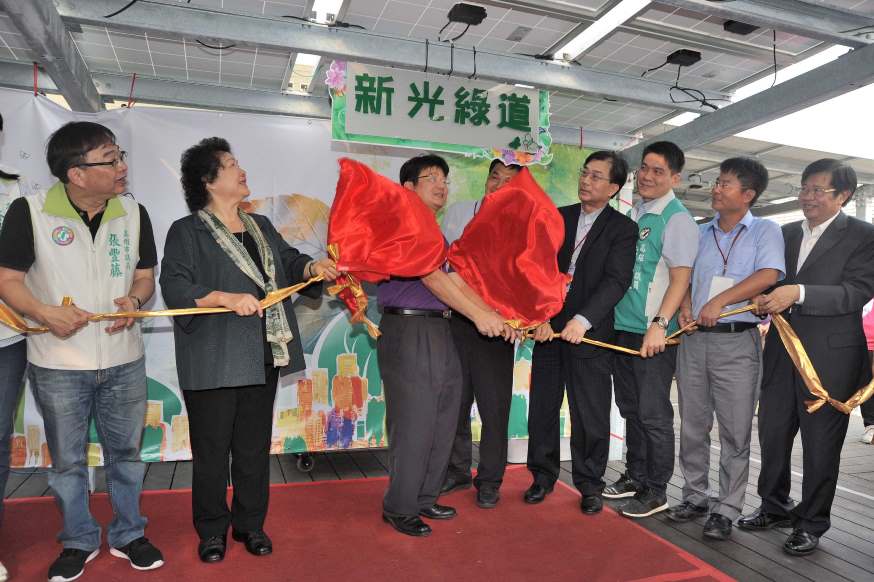 新光國小空中蝴蝶園啟用 陳菊：提升都市環境與居住品質