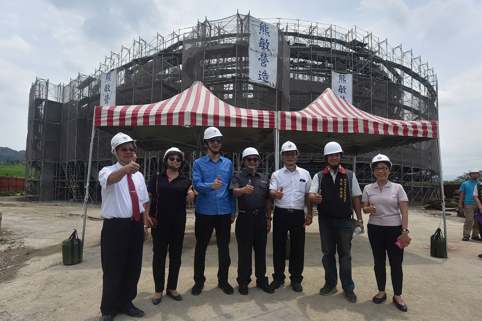 朱立倫市長視察三鶯國民運動中心及鶯歌運動公園 期盼明年完工提升三鶯地區生活品質