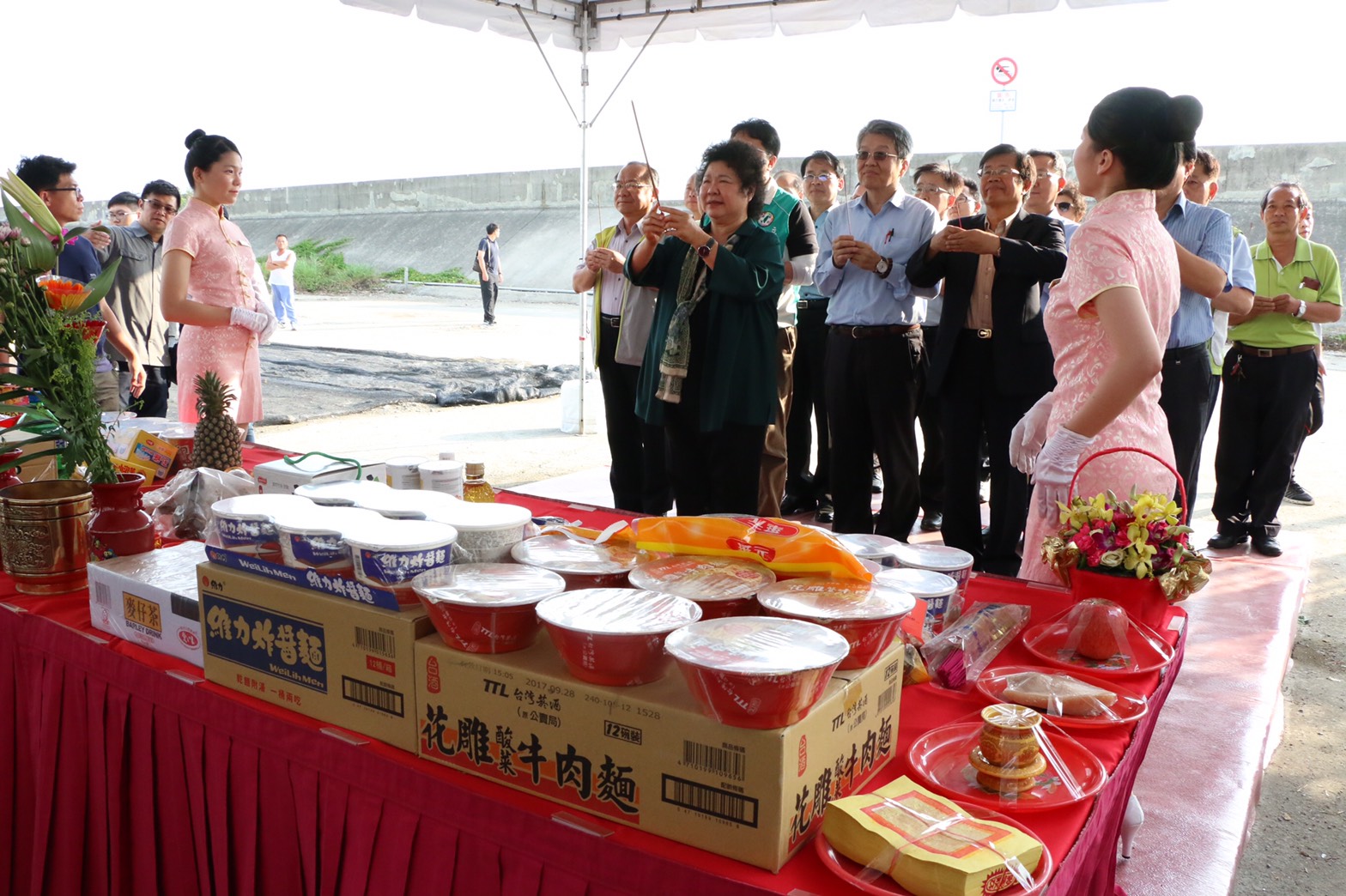 茄萣海岸線第三標工程動土 預計107年7月完工