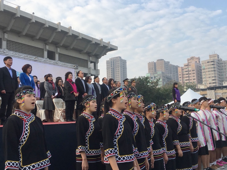 高雄市政府2018元旦升旗 市長陳菊感謝市民朋友的肯定