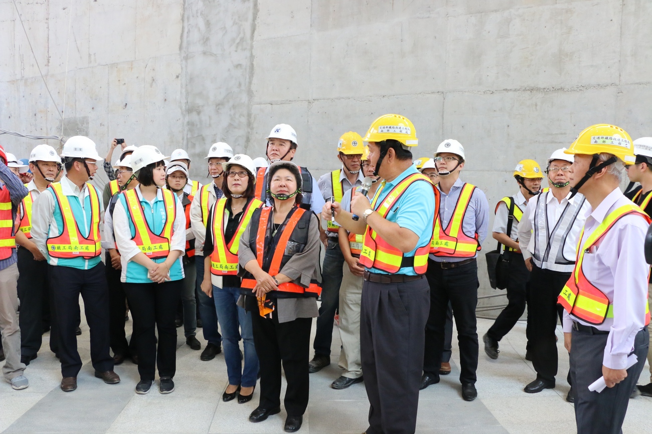 視察鐵路地下化暨重劃 陳菊市長盼如期如質完工