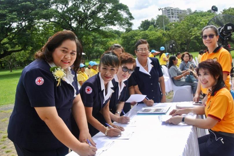 國際山達基志願服務團於曼谷Lumpini Park盛大開幕