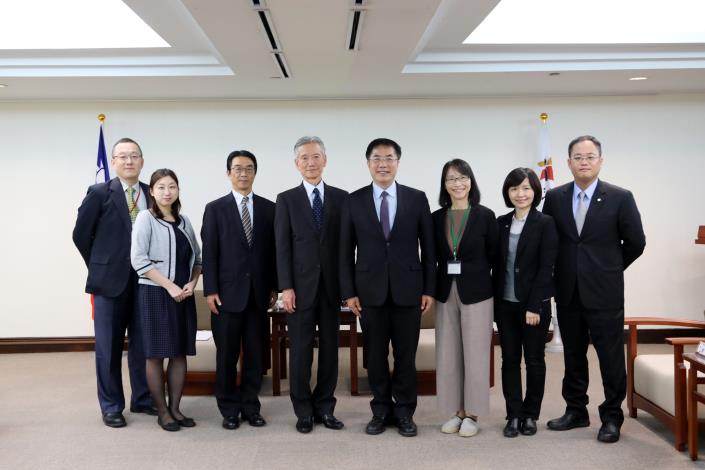 日本台灣交流協會高雄事務所中郡錦藏所長拜會黃偉哲市長 盼延續臺南對日友好關係