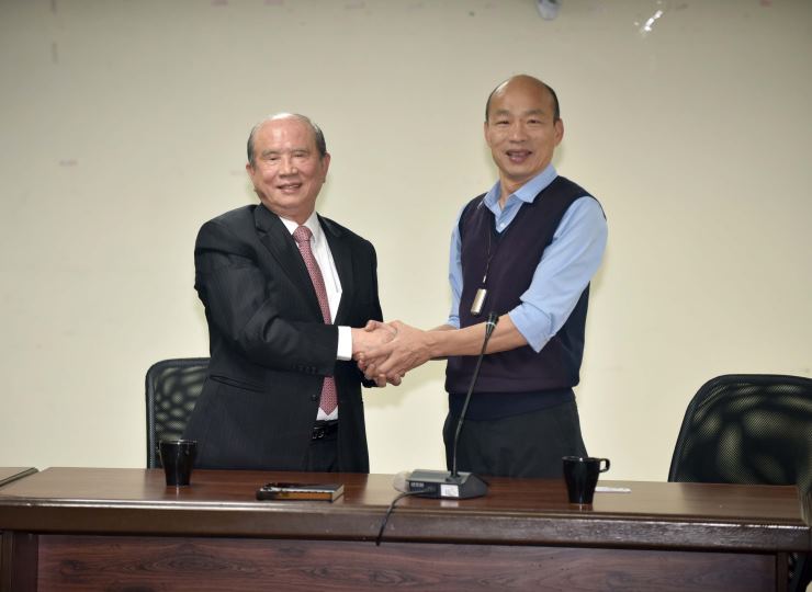 義聯集團創辦人拜會 韓國瑜歡迎企業投資