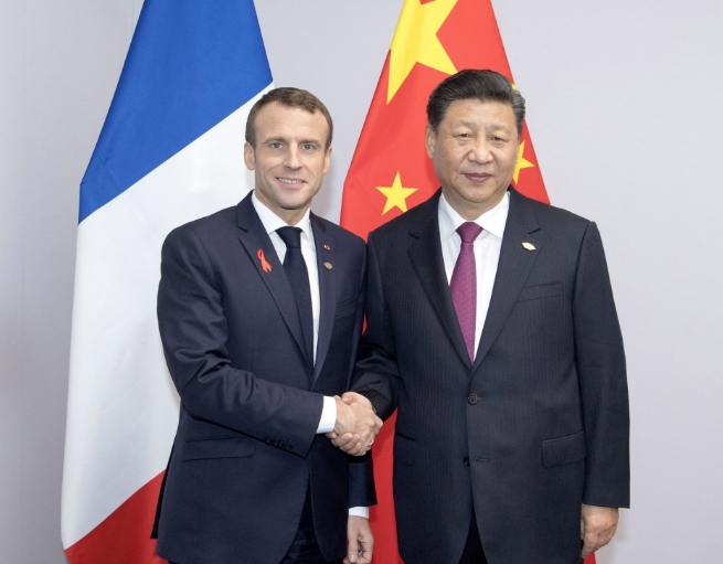 中國國家主席習近平與法國總統馬克龍互致賀電