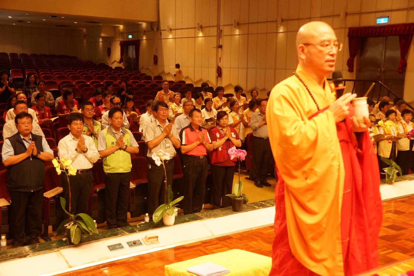 中油煉製事業部舉行「中元普渡三時繫念祈安法會」