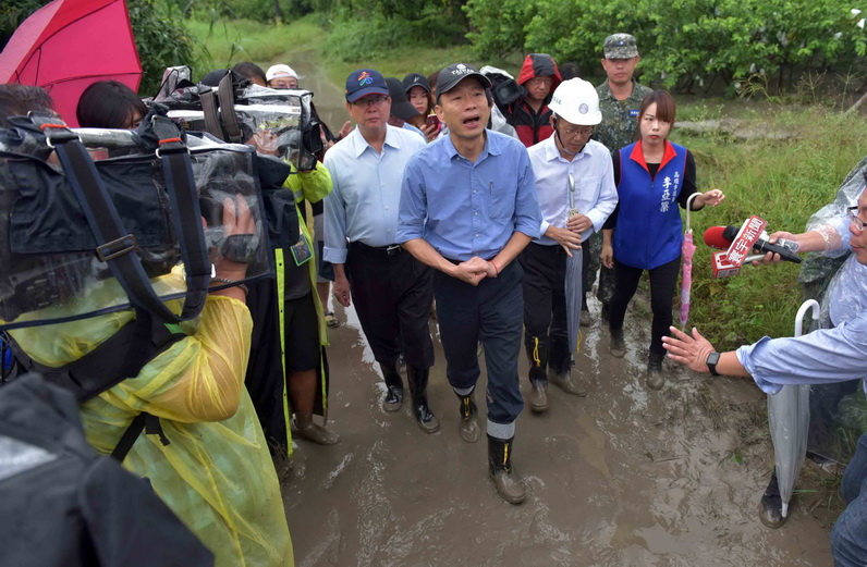 關心二仁溪沿岸水情 韓國瑜視察崇德、中路、石安三橋