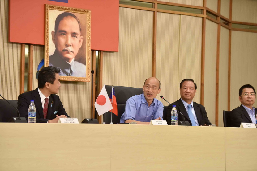日本自民黨青年局長暨眾議員佐佐木紀率員拜會高雄市長韓國瑜