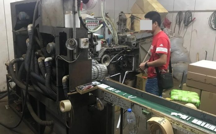 海巡署高雄查緝隊破獲史上最大私菸工廠