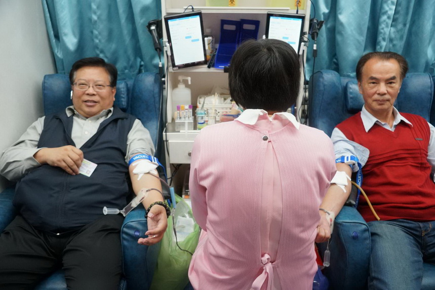 中油煉製事業部舉辦公益捐血 同仁挽袖獻愛心