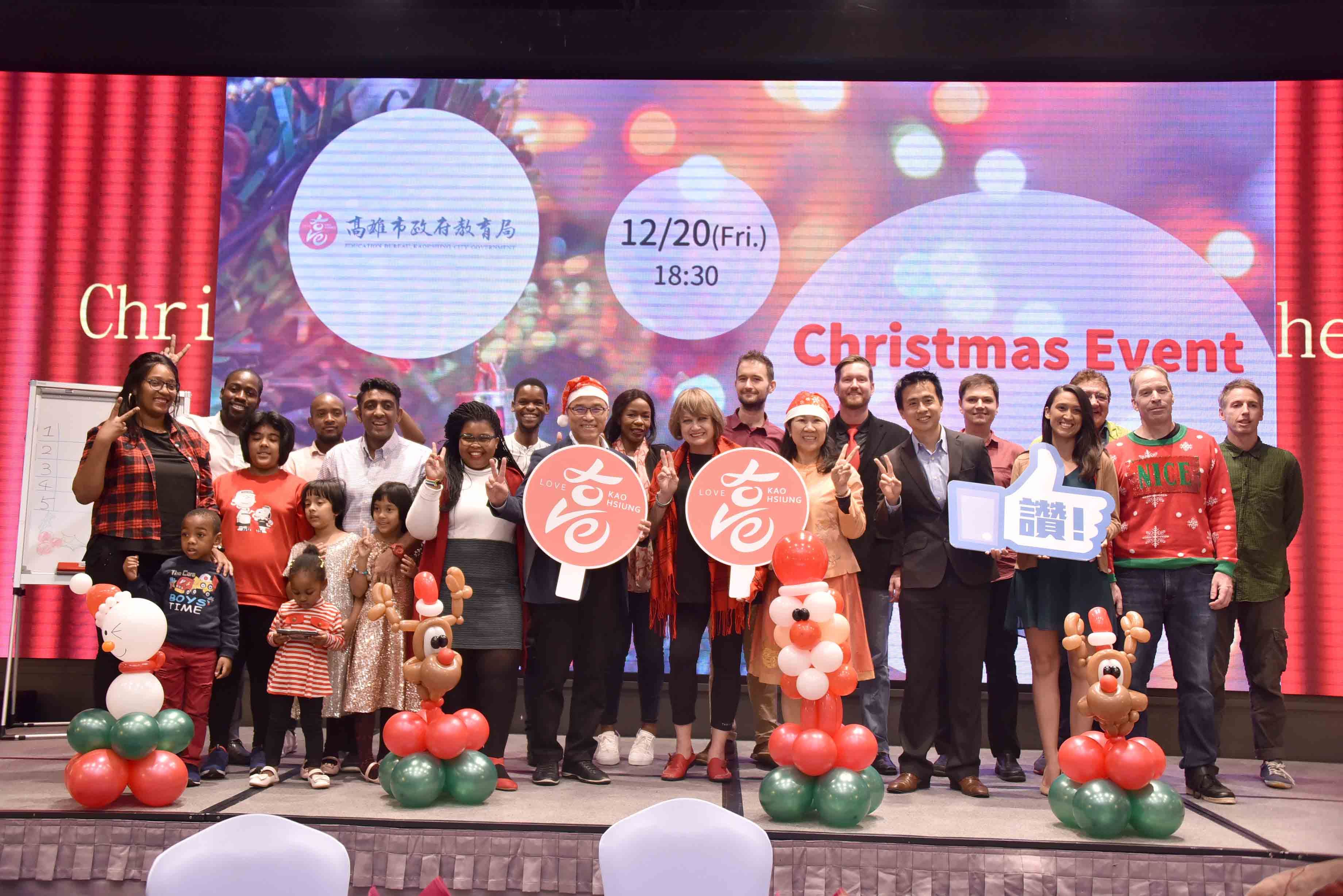 副市長葉匡時與外師們共享聖誕晚宴 盼雙語教育持續深耕