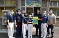 慈濟捐防護面罩防疫 左營分局四海警添安全防護