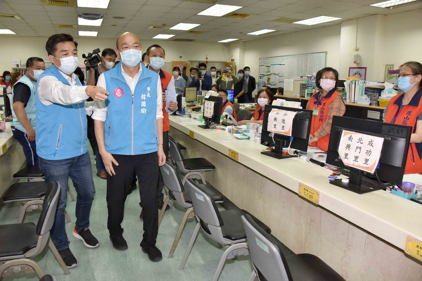 韓國瑜慰勉第一線防疫人員辛勞 守護市民安居樂業