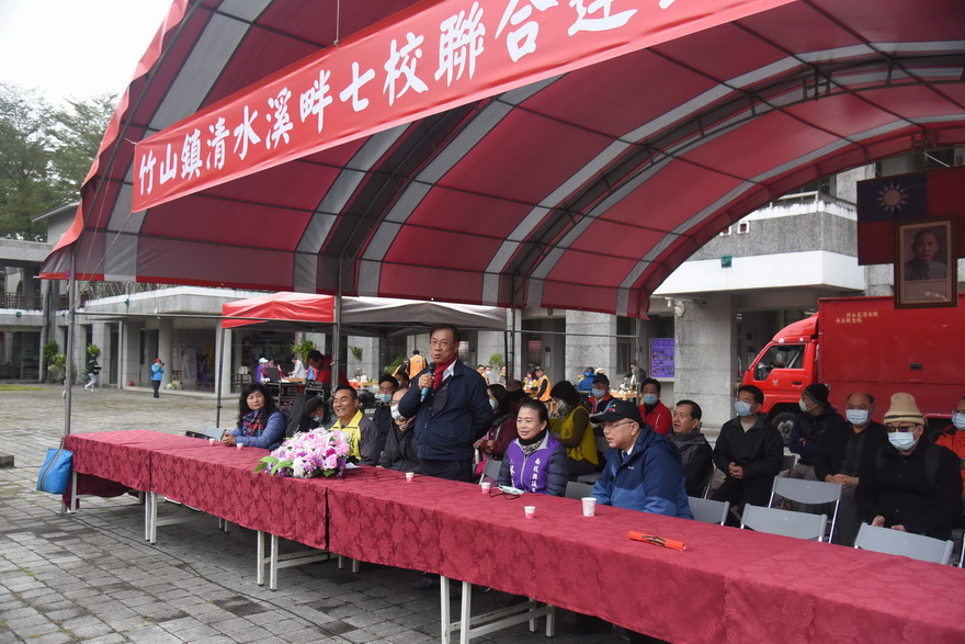 南投縣竹山七校聯合運動會 縣長林明溱加油打氣