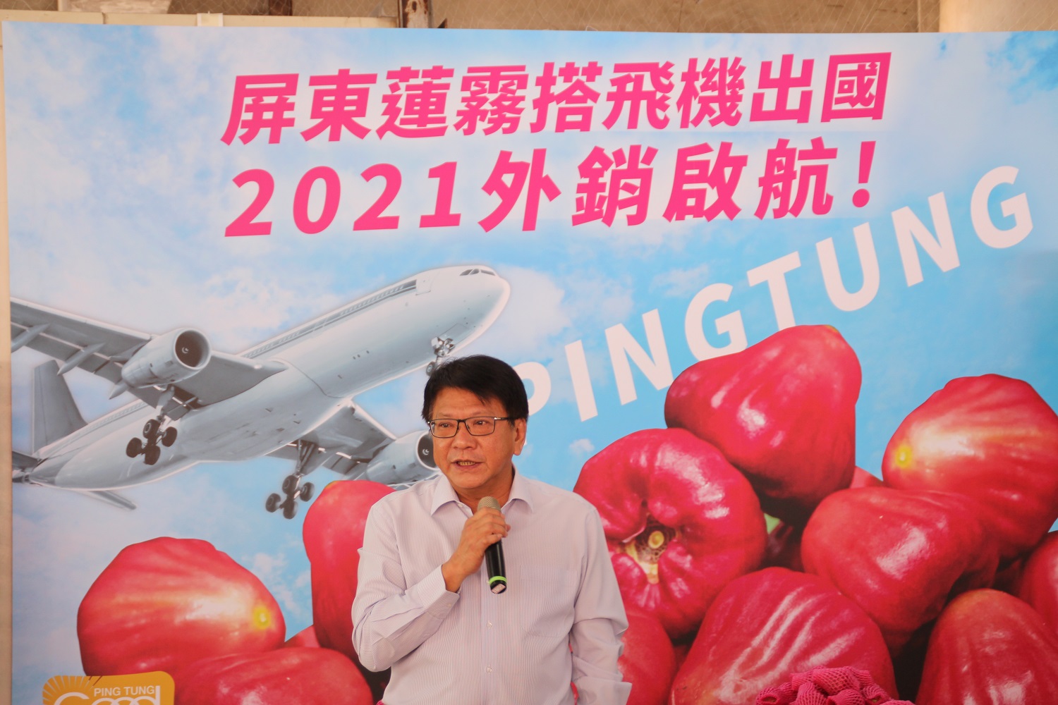 屏東縣長：佳冬鄉優質蓮霧空運外銷香港