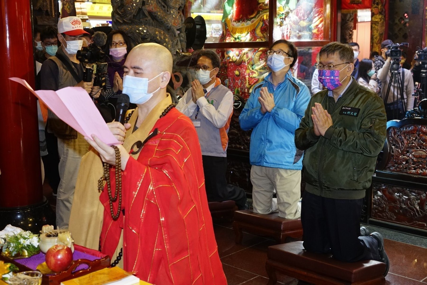 慈祐宮護國除瘟法會 台北市長柯文哲祈台灣平安順利