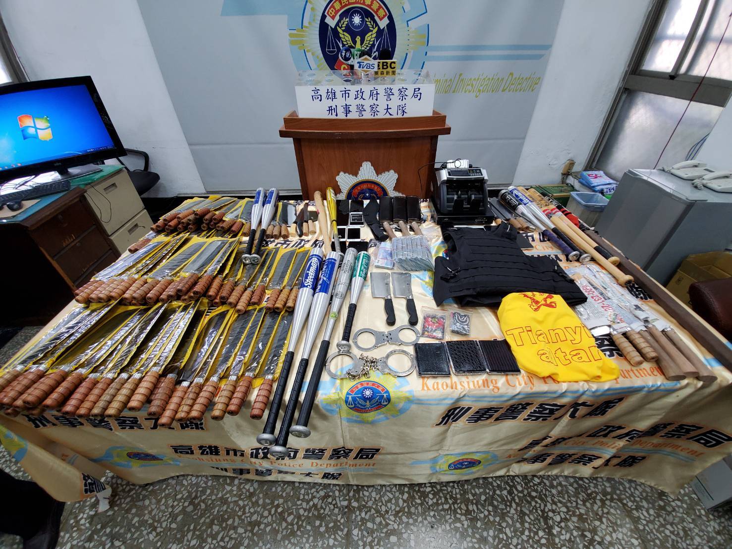 淨化社會治安 高雄市警方檢肅暴力集團首惡到案