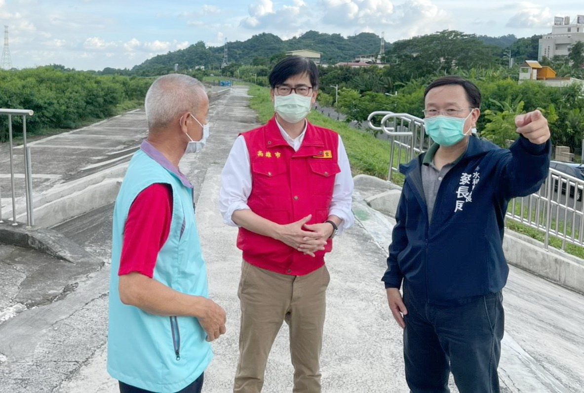 避水患 市長陳其邁視察旗山防汛整備