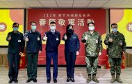 新竹市政府率團敬軍 感謝國軍助防疫