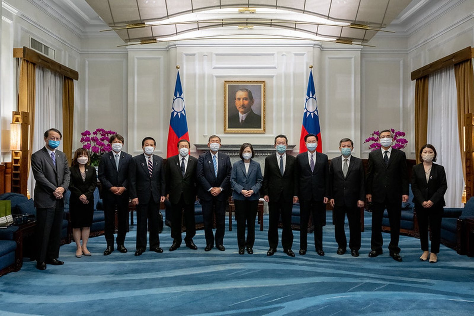 接見日本議員團 蔡英文總統：台灣是第一島鏈關鍵防線 繼續深化合作