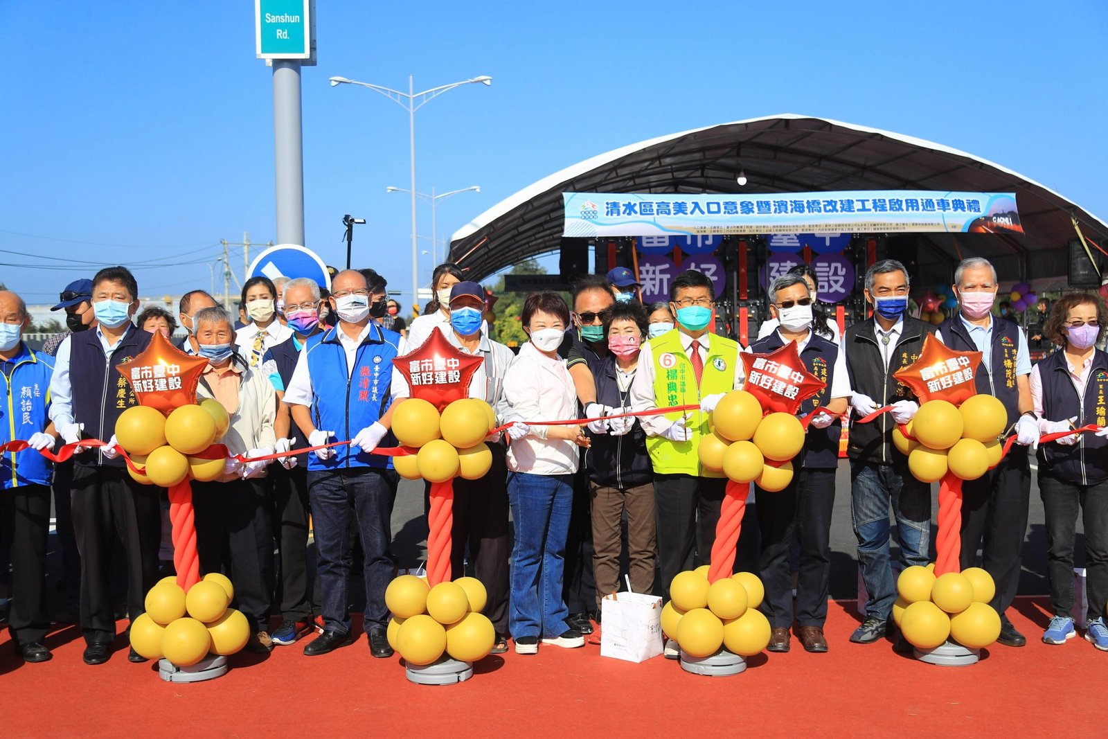 台中市濱海橋改建完工通車 提供安全舒適行車環境