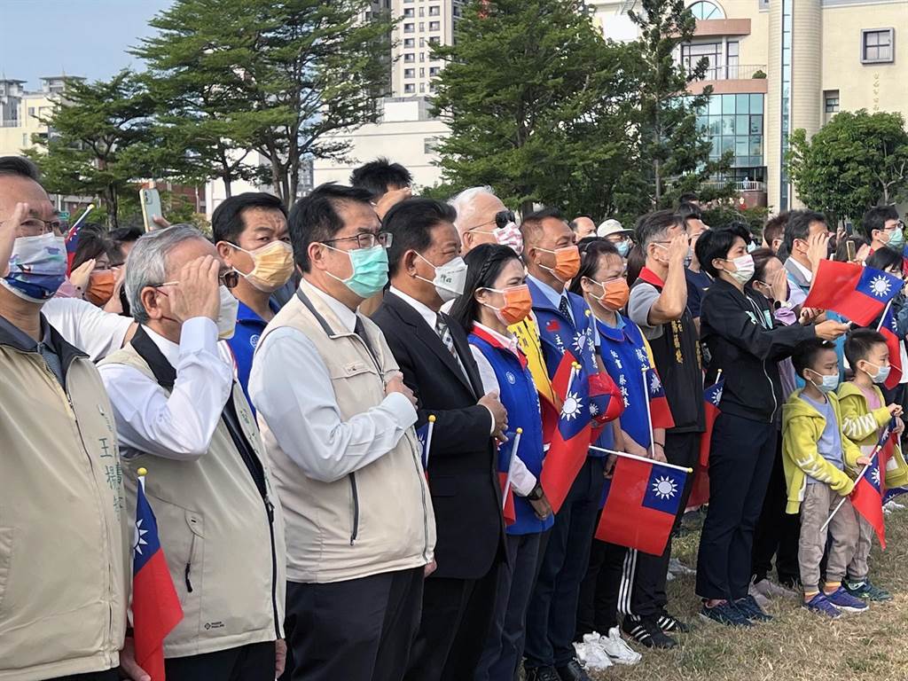 台南市政府舉行國慶升旗典禮 市長黃偉哲：願國家千秋萬載