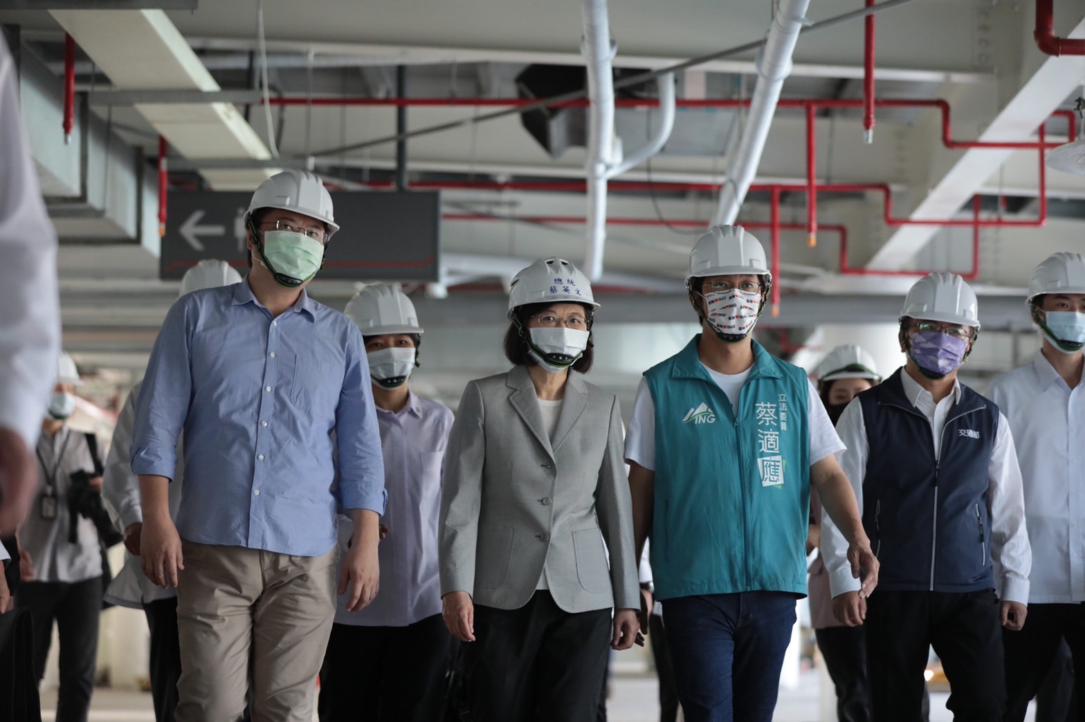 蔡總統視察城際轉運站 肯定建設基隆是建設首都圈