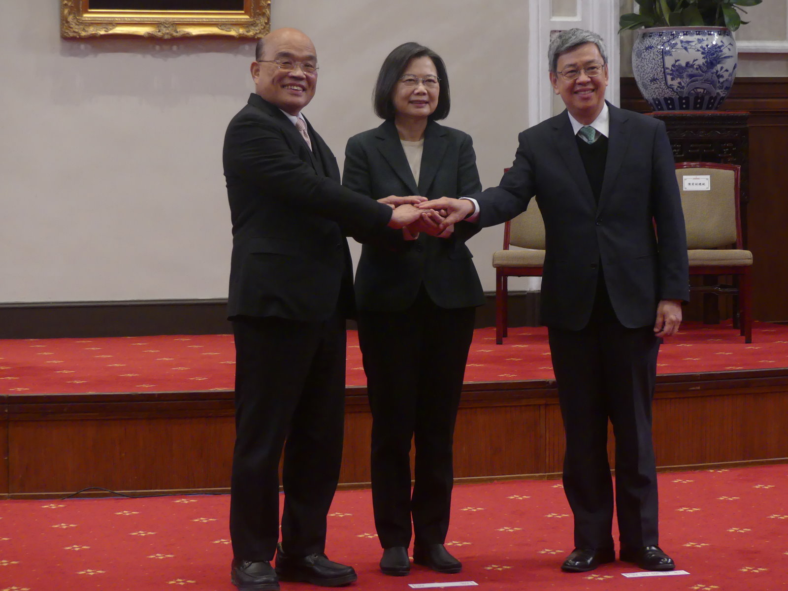 蔡英文宣布由前副總統陳建仁組閣 交付新團隊完成4大任務