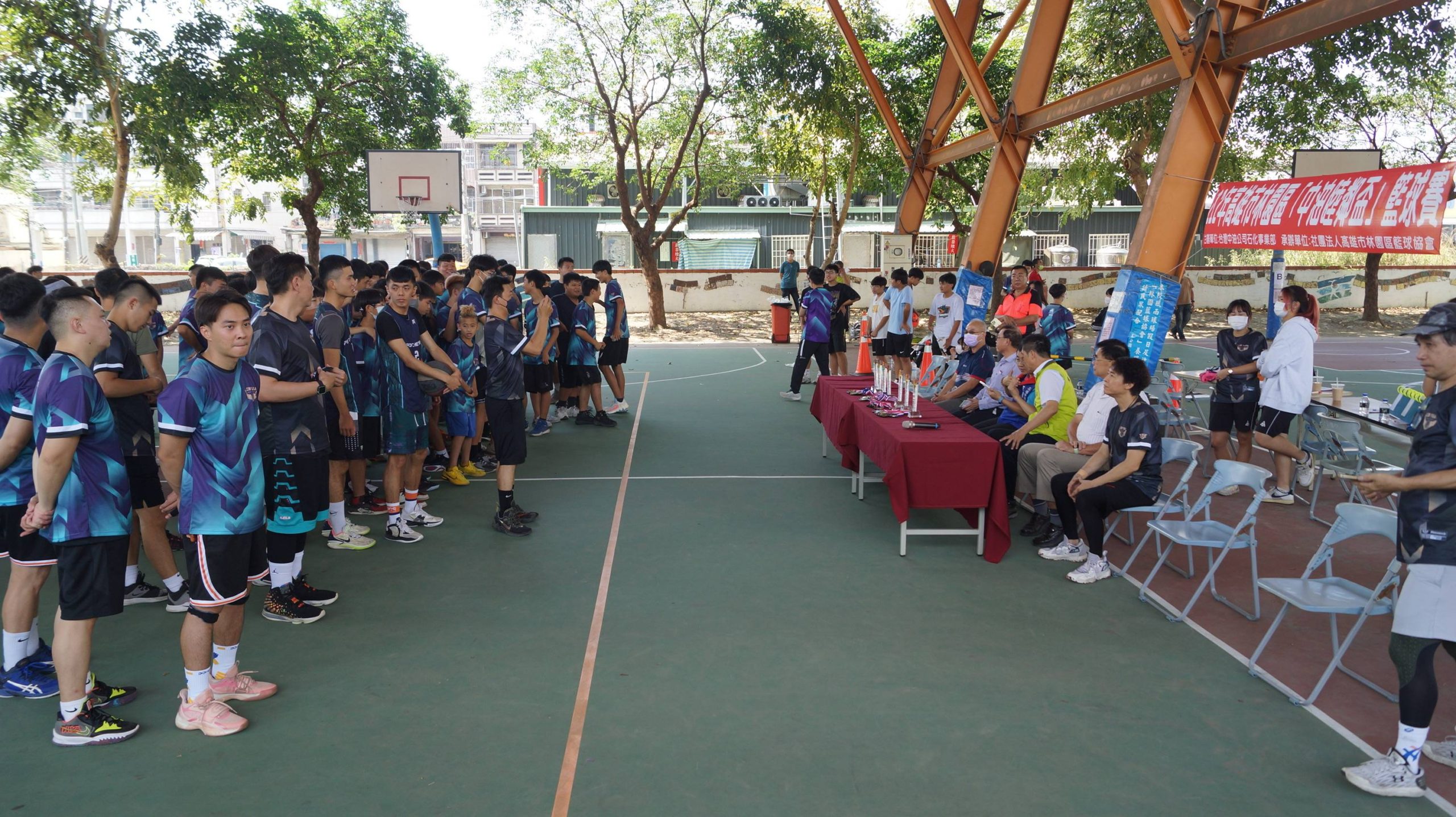 中油睦鄰盃籃球賽熱鬧開打 上百位選手同場較勁