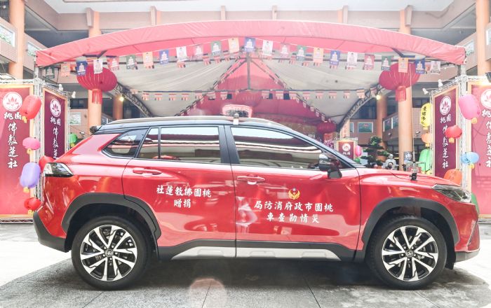 桃園佛教蓮社募集善款捐贈災情勘查車 提升消防同仁救災效率