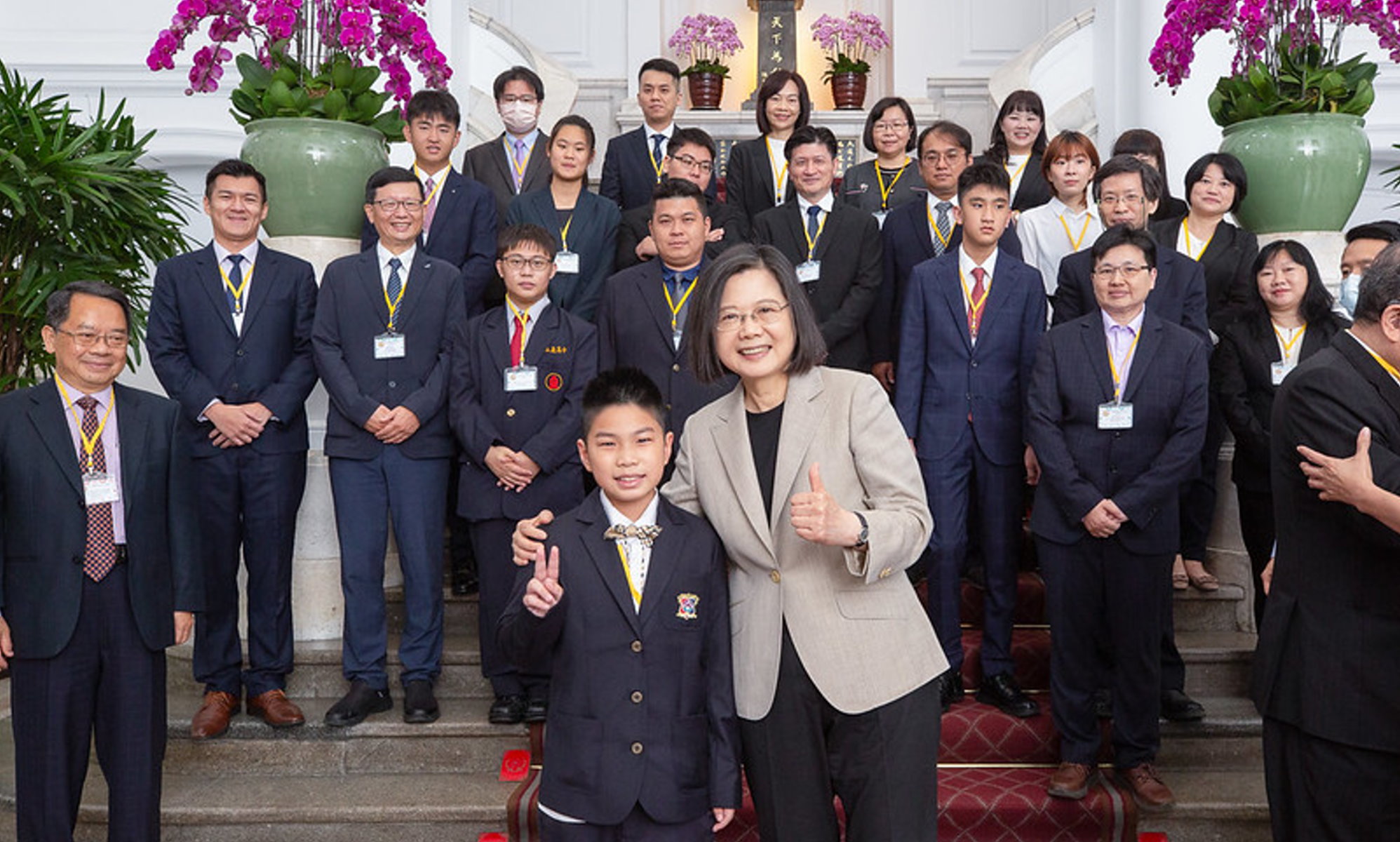 蔡總統接見國際傑出發明得獎人 感謝研究帶動台灣進步