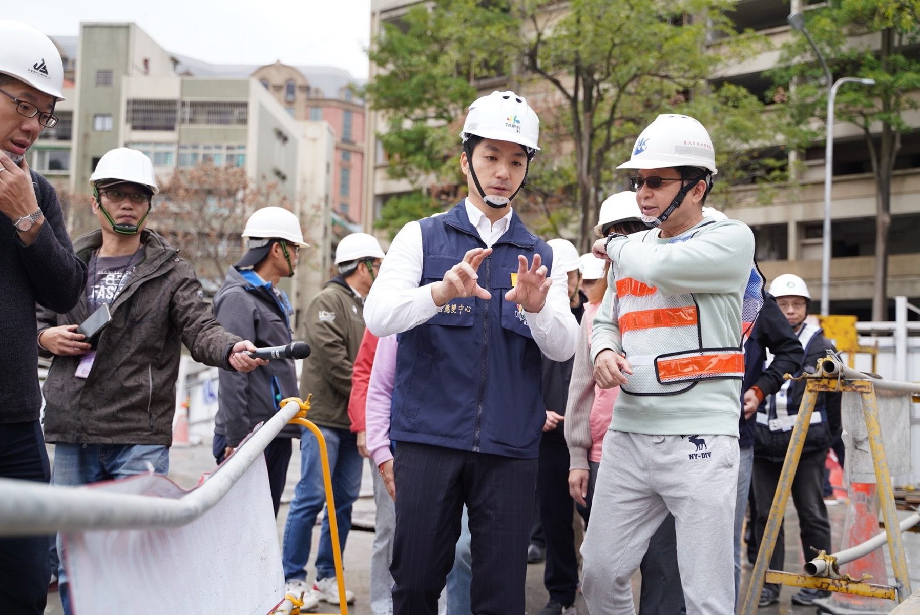 北市慶城街新建工地地層坍塌 蔣萬安：持續進行灌漿回填作業