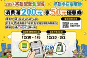 高雄聖誕限定 消費滿額送冬日商圈券50元