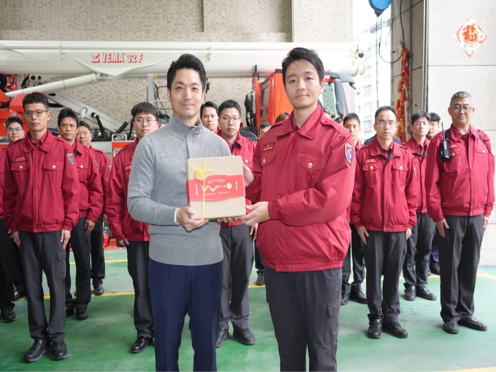 蔣萬安慰問警消同仁 感謝守護城市與市民安全