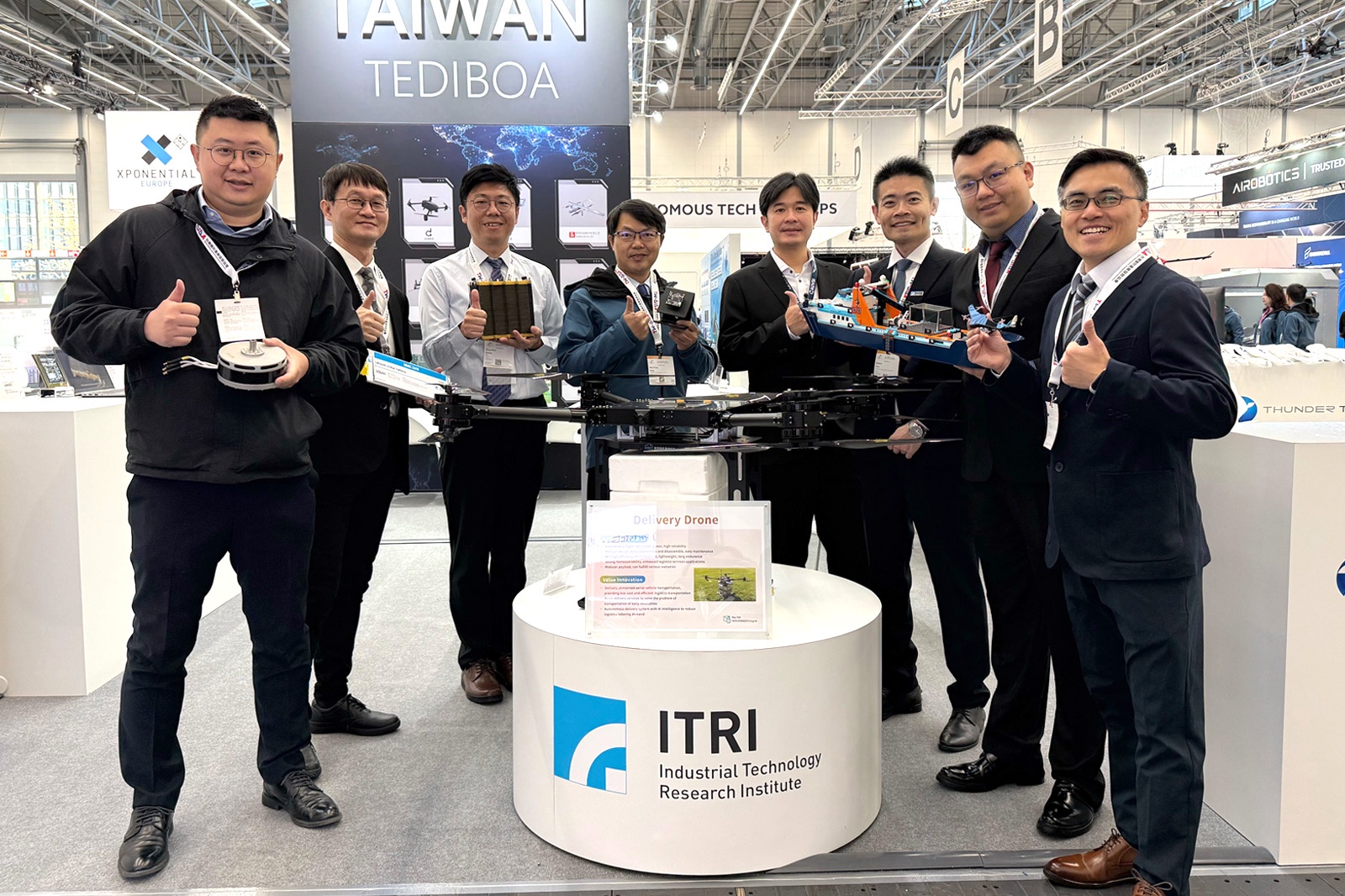 工研院秀長航時與低延遲優勢 於德國展示無人機