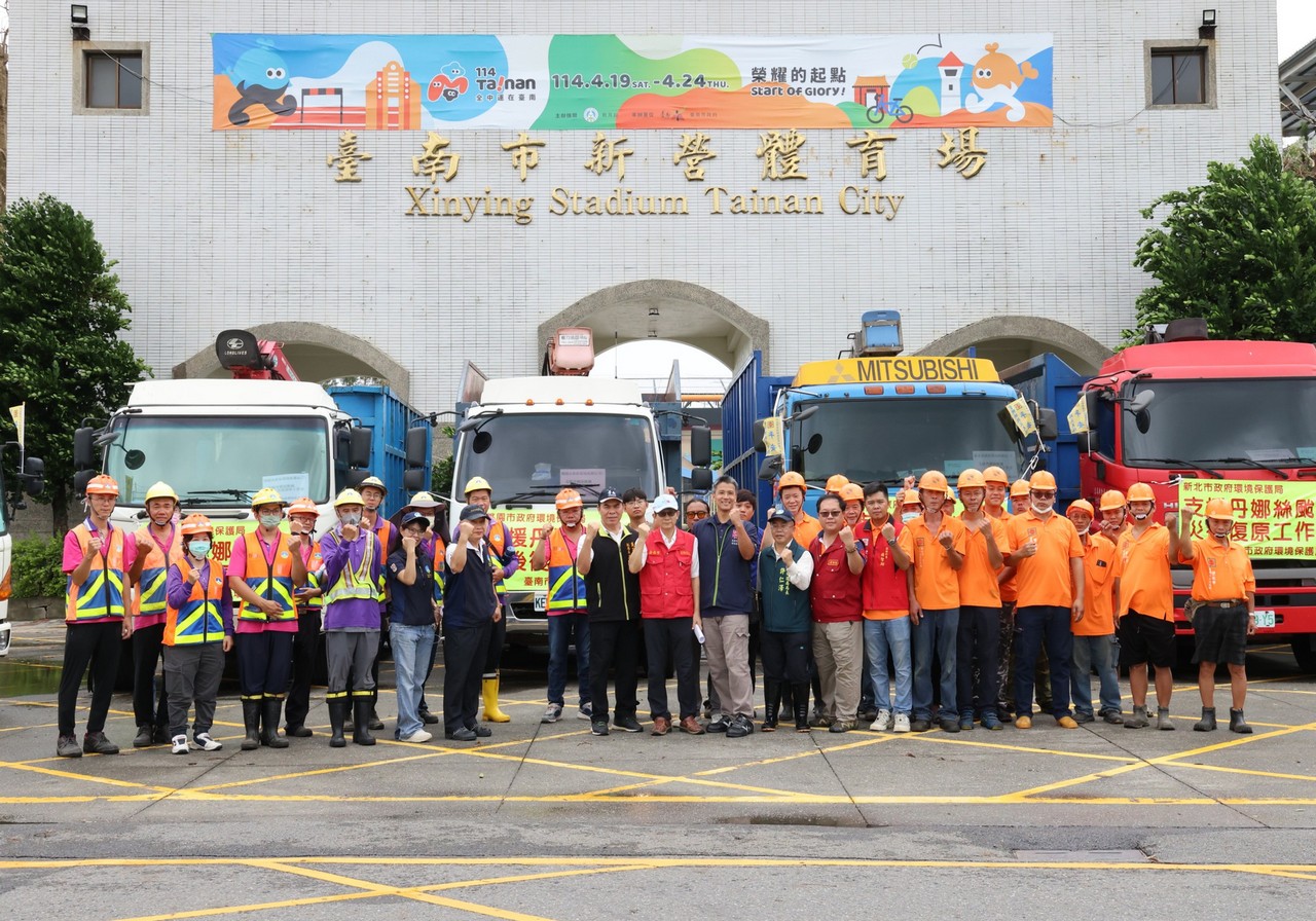 加速台南溪北災後復原 新北、桃園派遣人力、機具支援