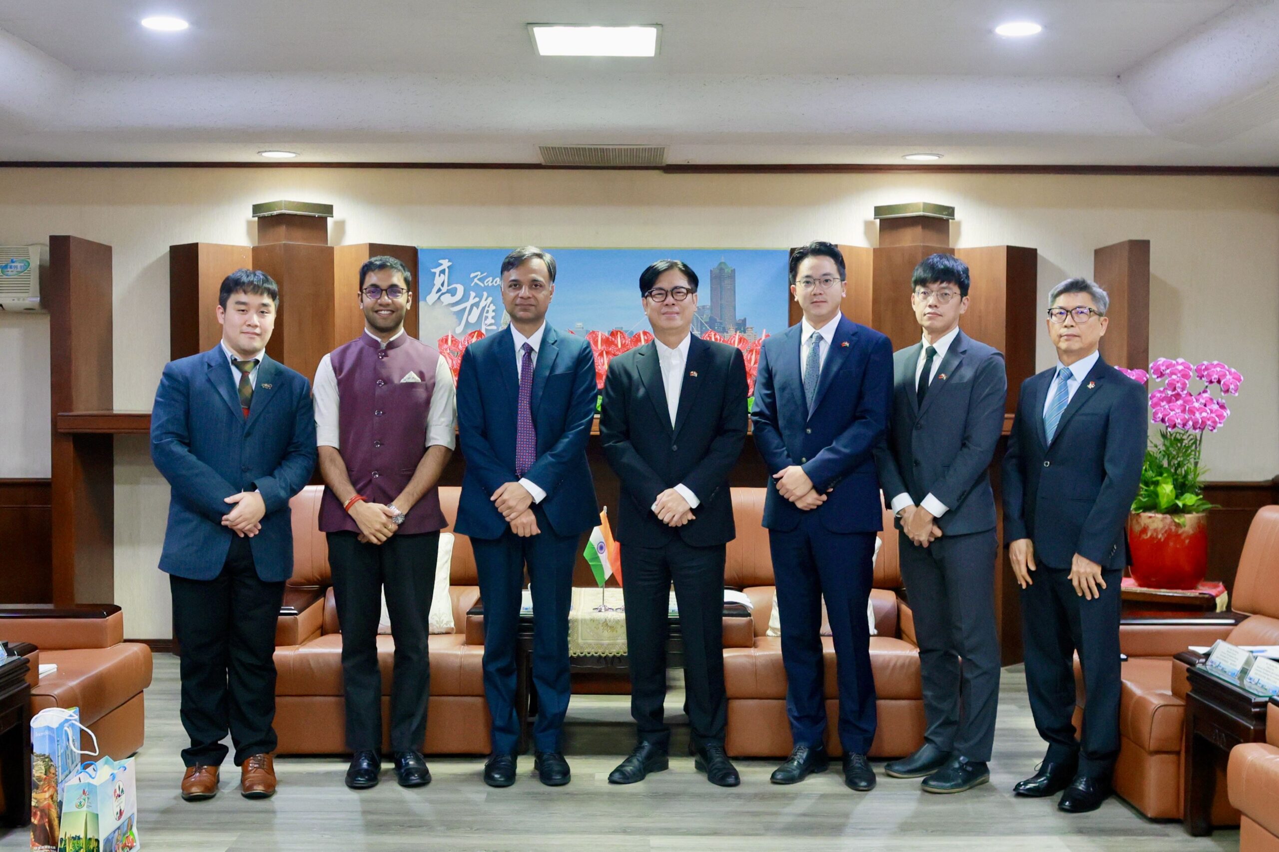 陳其邁盼深化台印合作 印度台北協會葉達夫會長訪高雄