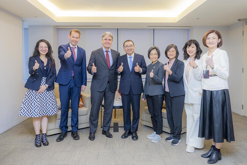 荷蘭代表拜會侯友宜 強化長照、智慧醫療與文化交流