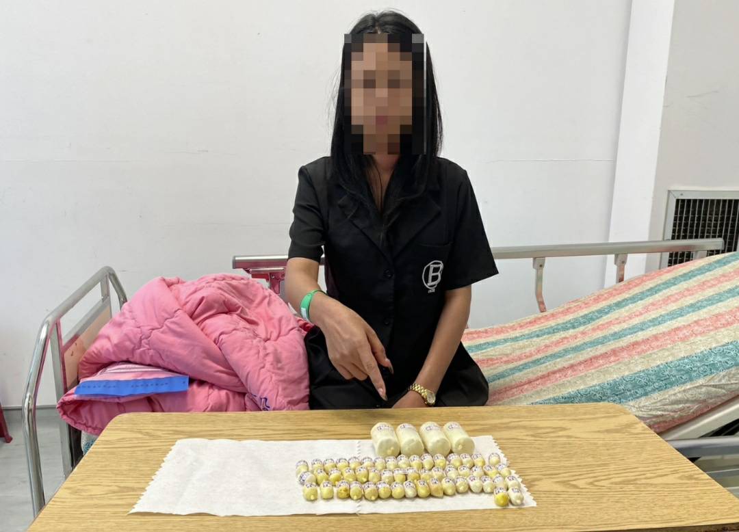 外籍女子吞食毒品搭機運毒 遭海巡於小港機場緝獲