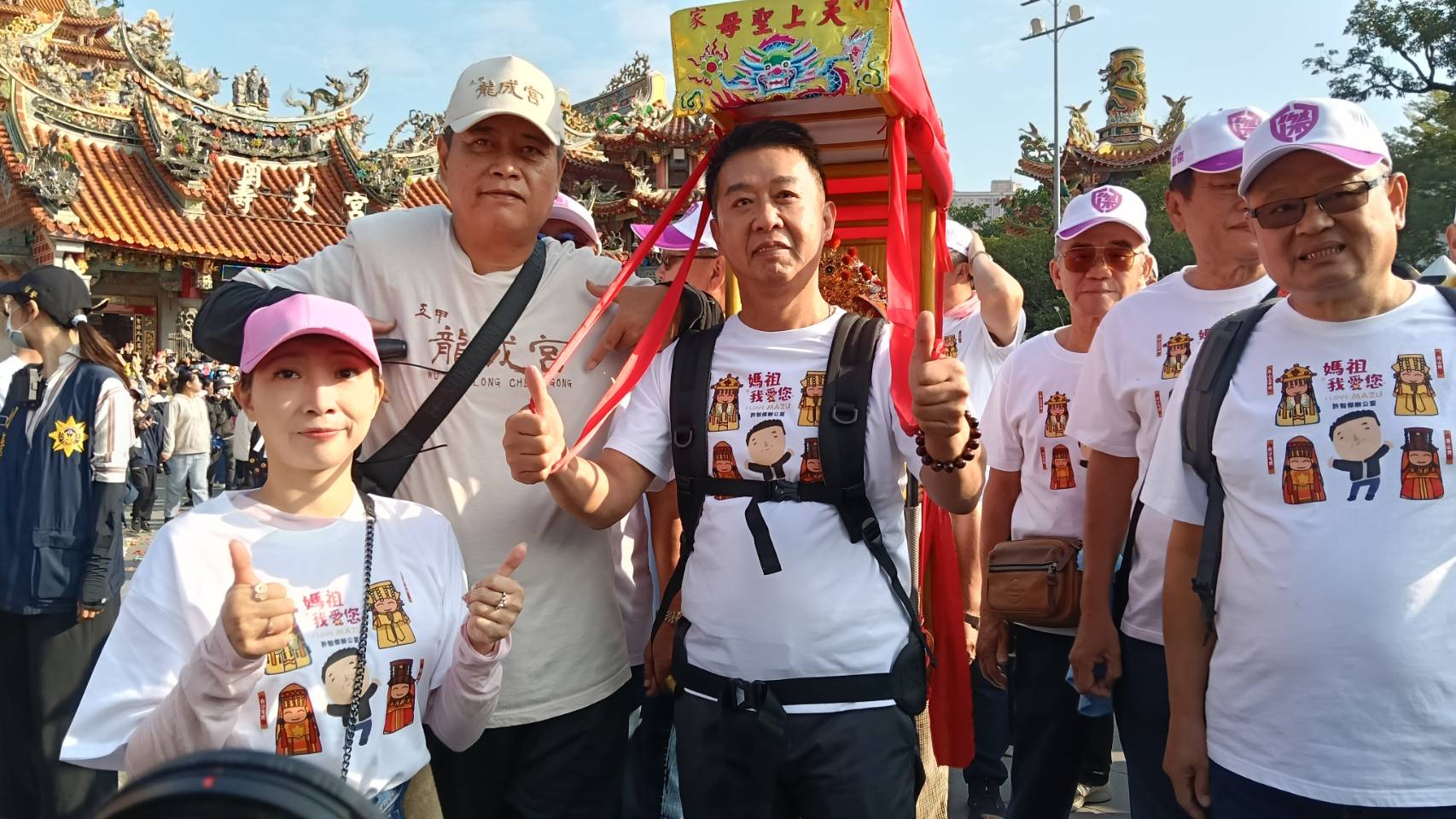 白沙屯媽祖南巡駐駕岡山壽天宮 信眾盛情參與