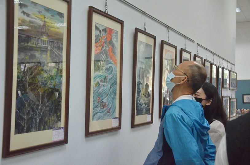 林園高中國中部美術班畢業聯展 彩繪人生新夢想