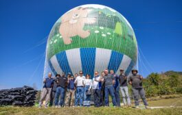 九九峰氦氣球組裝完成 外型搶先曝光