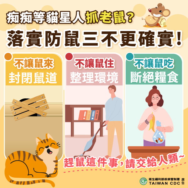 北市出現漢他病毒病例 衛生局提醒民眾落實防鼠3不措施