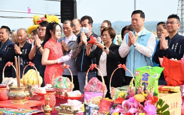 石笱排水6.2公里堤岸道路 改善賜福橋至五汴橋段開工動土