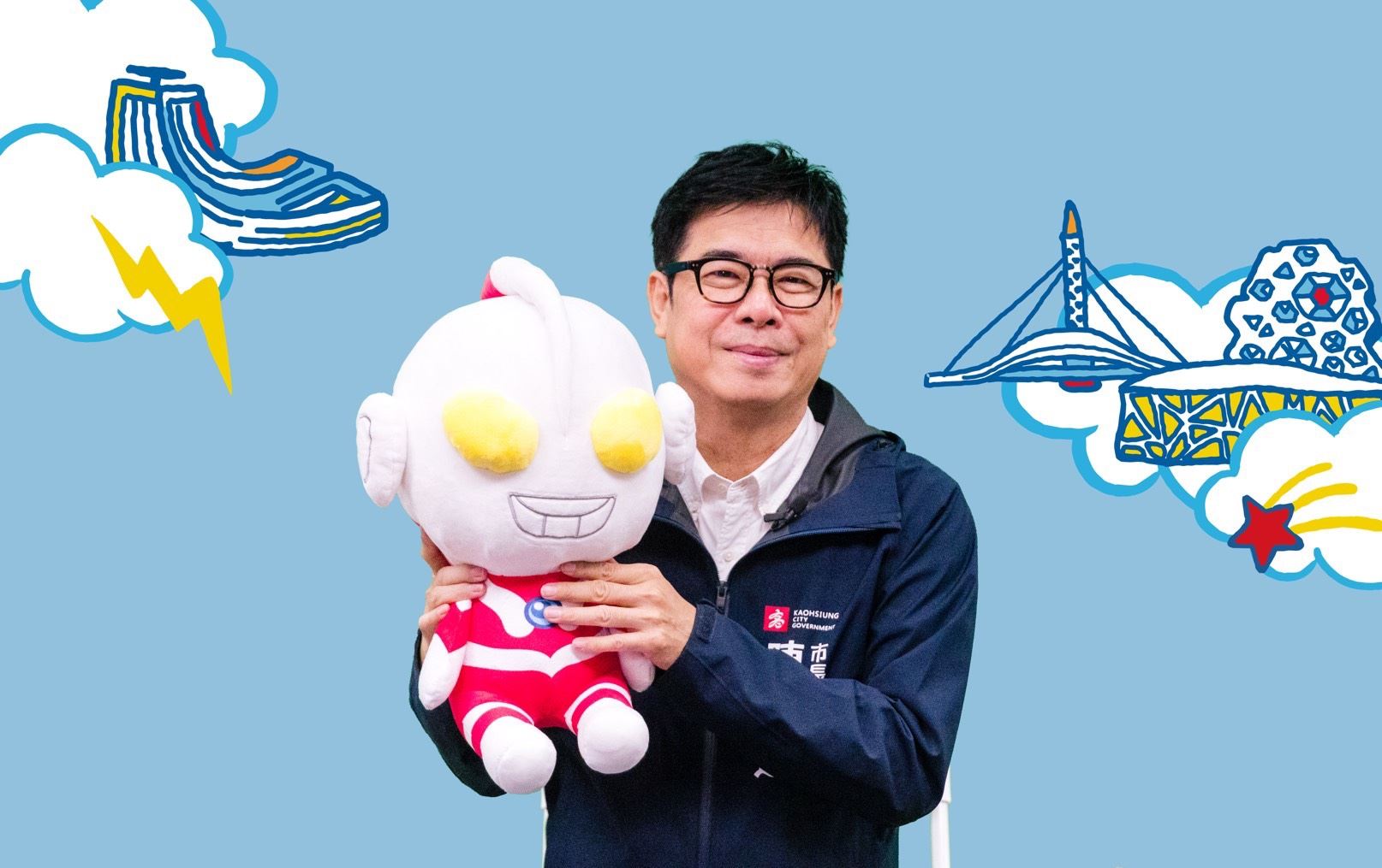 高雄冬日遊樂園開幕 超人力霸王現身愛河灣