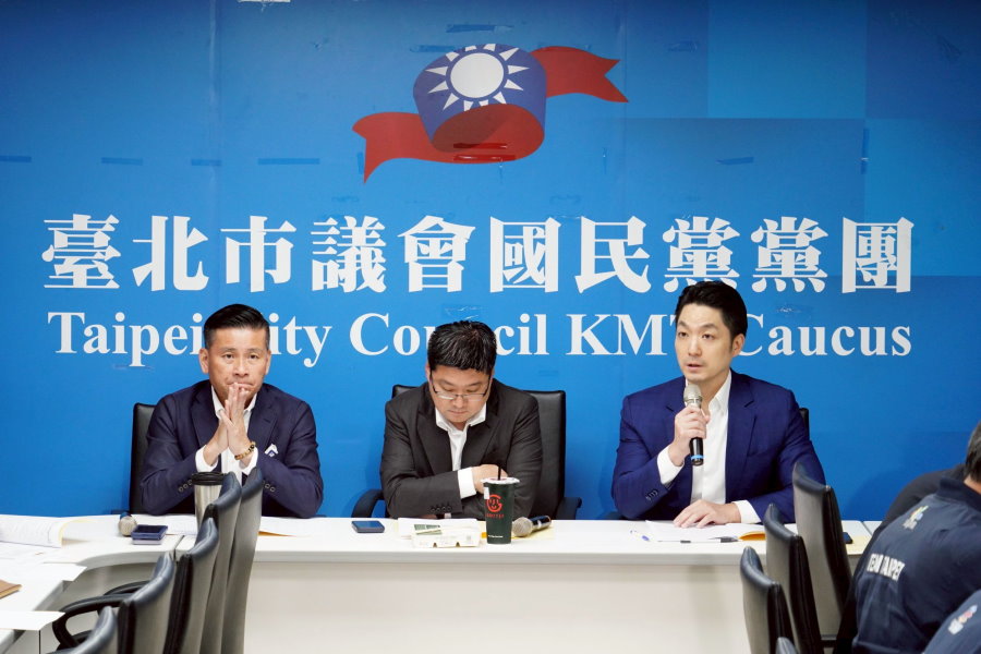 蔣萬安拜會議會藍黨團 爭取支持各項市政推動