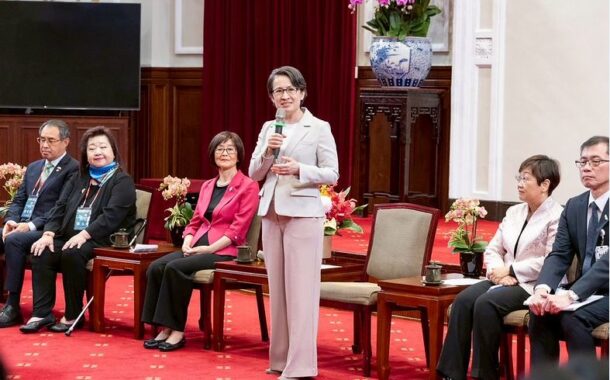 蕭美琴接見北美台商會 盼共同支持國防預算